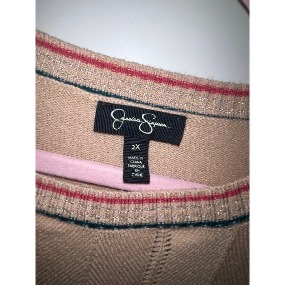 Jessica Simpson Womens Chevron Crewneck Crewneck Sweater - Picture 4 of 6